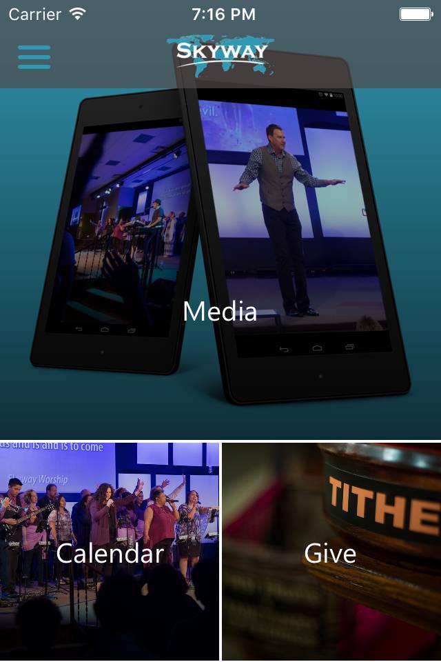 Android application Skyway Church screenshort