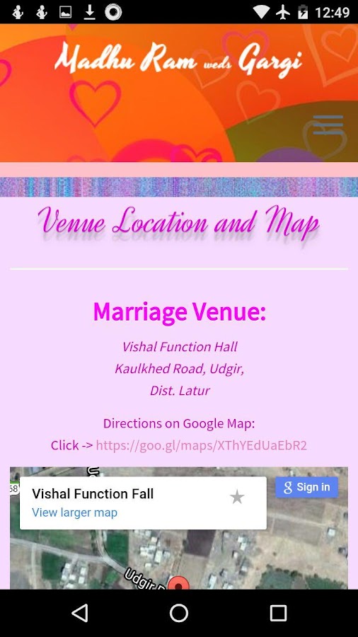 Madhu Ram weds Gargi — приложение на Android