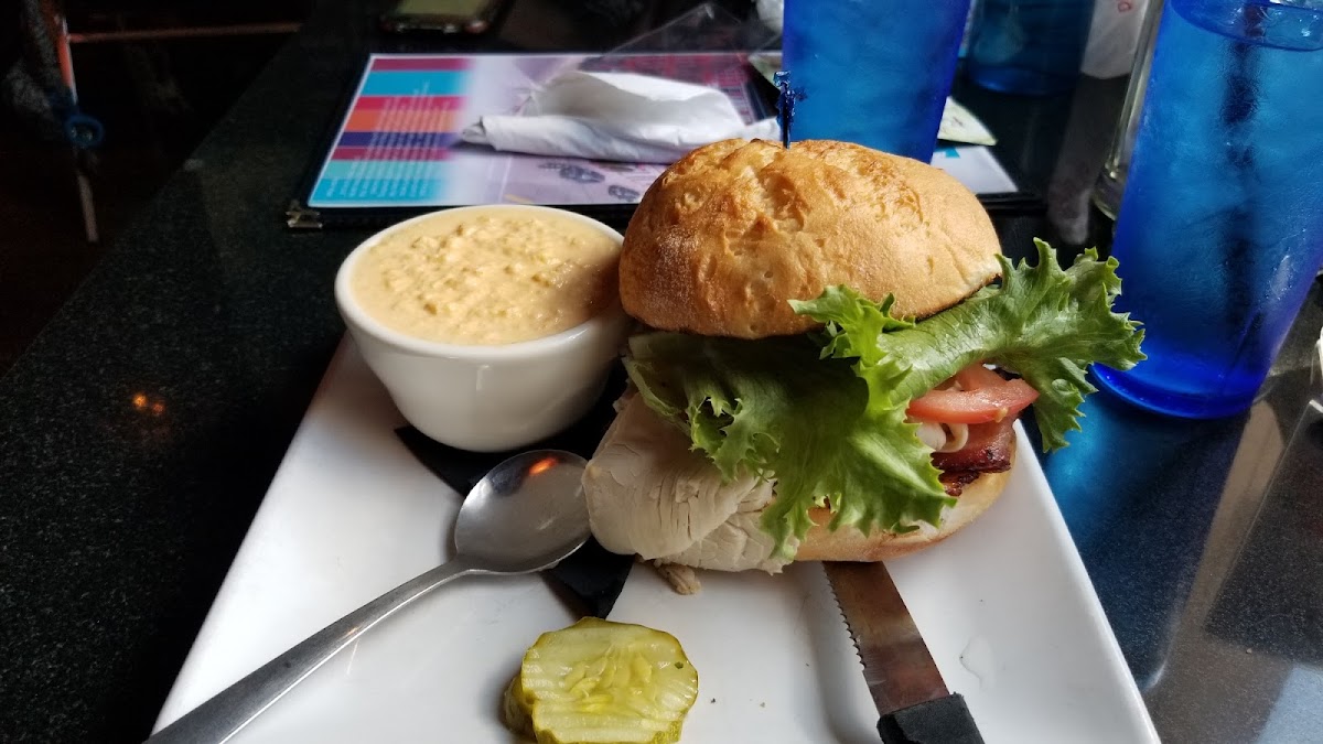 Got soup instead of fries with sandwich. No dedicated fryer. Sandwich was great!