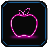 Apple Neon Wallpaper - FREE