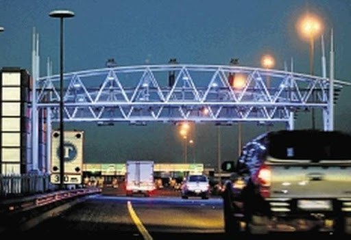 UNACCEPTABLE OVERHEADS: The e-toll gantry on the N17 in Germiston, Gauteng