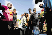 WATCHING EVERY DROP: Following a week of protests, water tankers rolled into Mothotlung in North West yesterday. Some residents have been preventing the privately owned tankers from entering the area because they believe their owners are benefiting from a racket involving municipal officials. File Photo