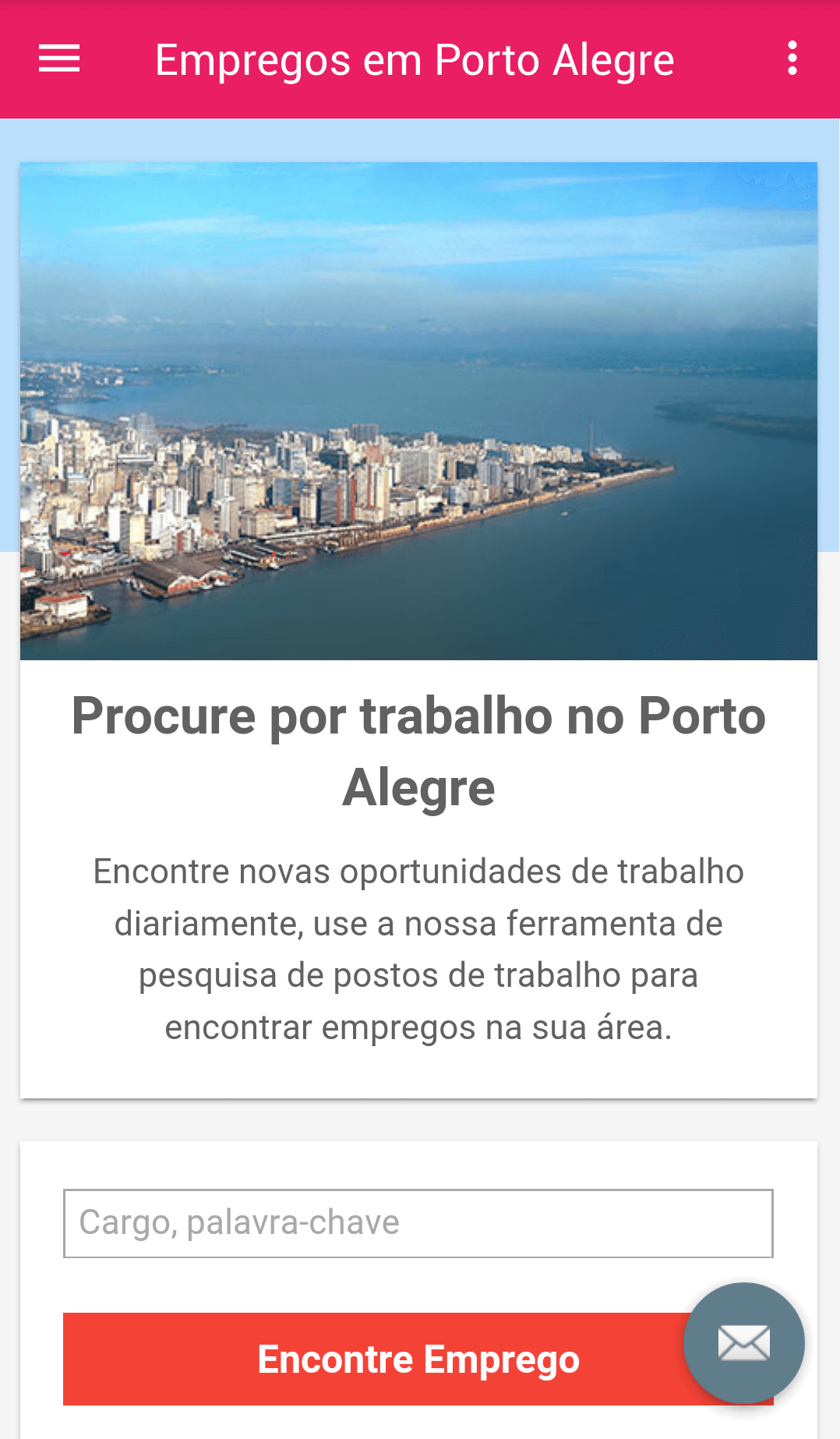 Android application Empregos em Porto Alegre screenshort