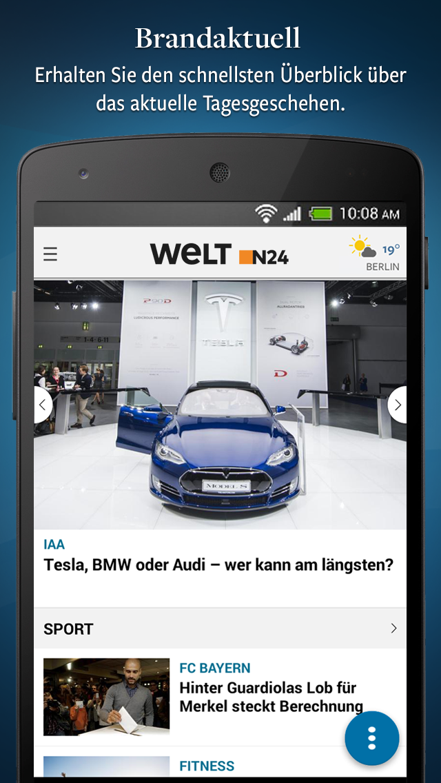 Android application WELT News screenshort