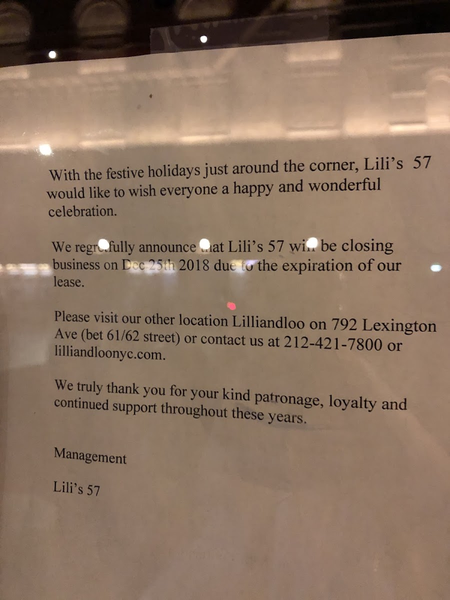Unfortunately, Lili’s, my favorite gf Chinese restaurant has closed. Luckily, they have relocated and their new location has gluten free!
