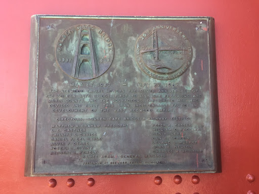 GOLDEN GATE BRIDGE 25TH ANNIVERSARY WORLD'S GREATEST SUSPENSION BRIDGE1937 - 1962 MAY 27, 1937 - MAY 27 1962  THE REDWOOD EMPIRE HONORS THE SILVER ANNIVERSARY OF THE GOLDEN GATE BRIDGE, FIRST TO...