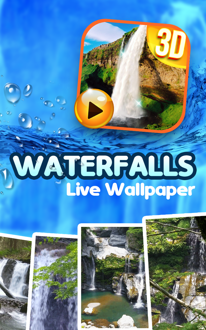 Android application Waterfall Sound Live Wallpaper screenshort
