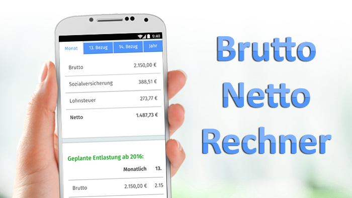 Android application Brutto Netto Rechner 2016 screenshort