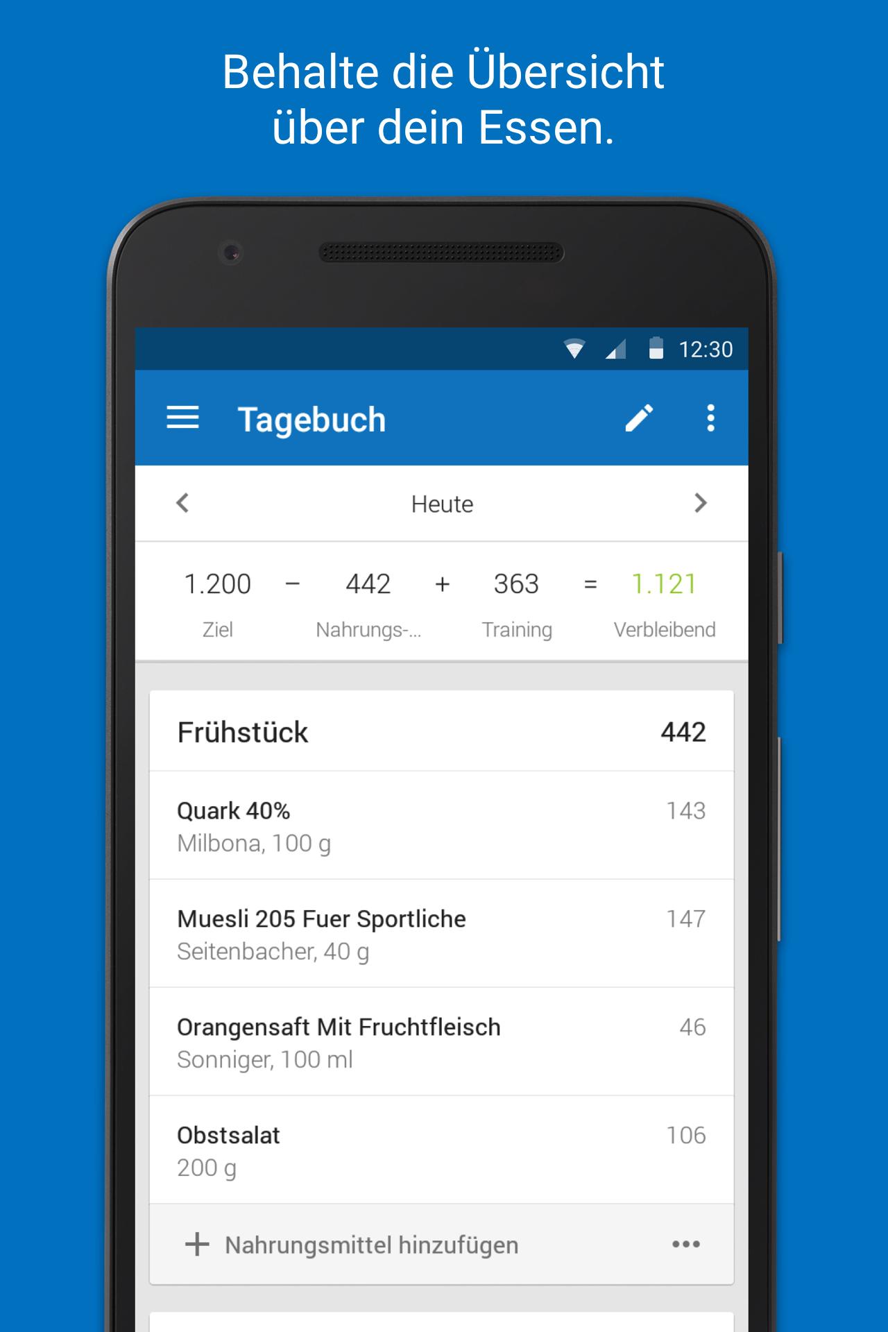 Android application MyFitnessPal: Calorie Counter screenshort