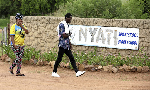 Enoch Mpianzi's brother Yves Kadilo and aunt Sandra Boketshu at Nyati lodge in Brits, North West. / ANTONIO MUCHAVE