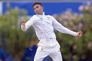 South African bowler Keshav Maharaj bowling during day 1 of the 1st Test match between Sri Lanka and South Africa at Galle International Stadium on July 12, 2018 in Galle, Sri Lanka. 