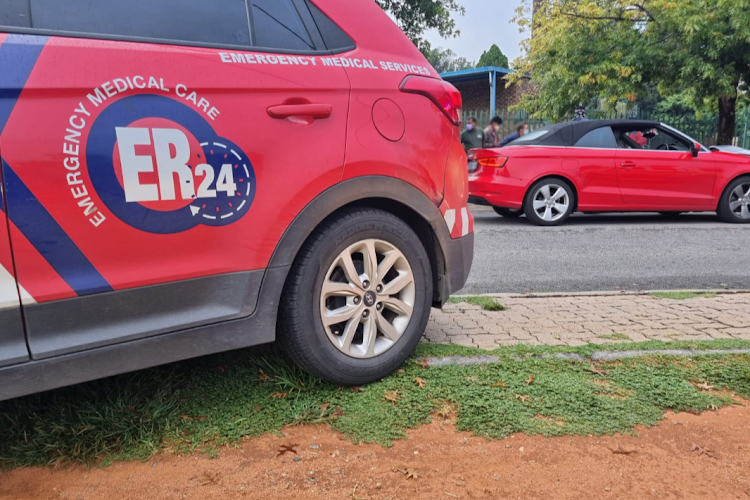 ER24 paramedics attended to an accident scene on Friday night in Alberton in which a man was killed.