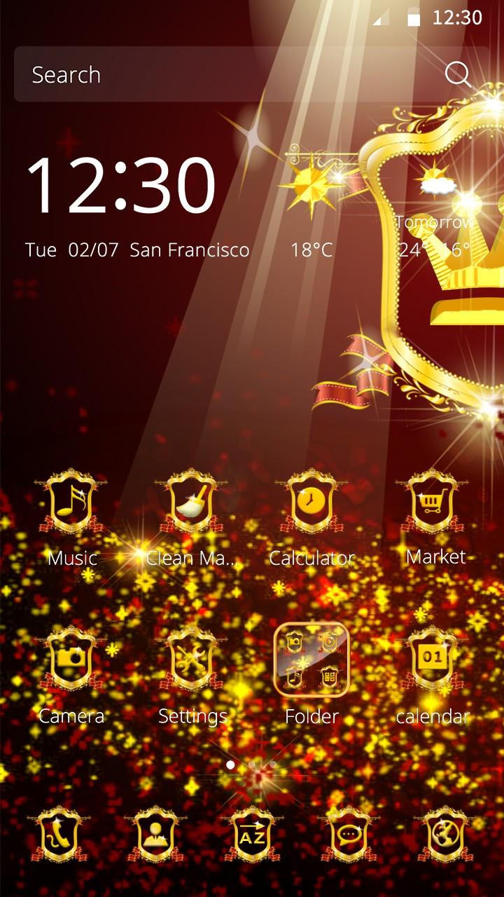 Android application The Royal Theme screenshort