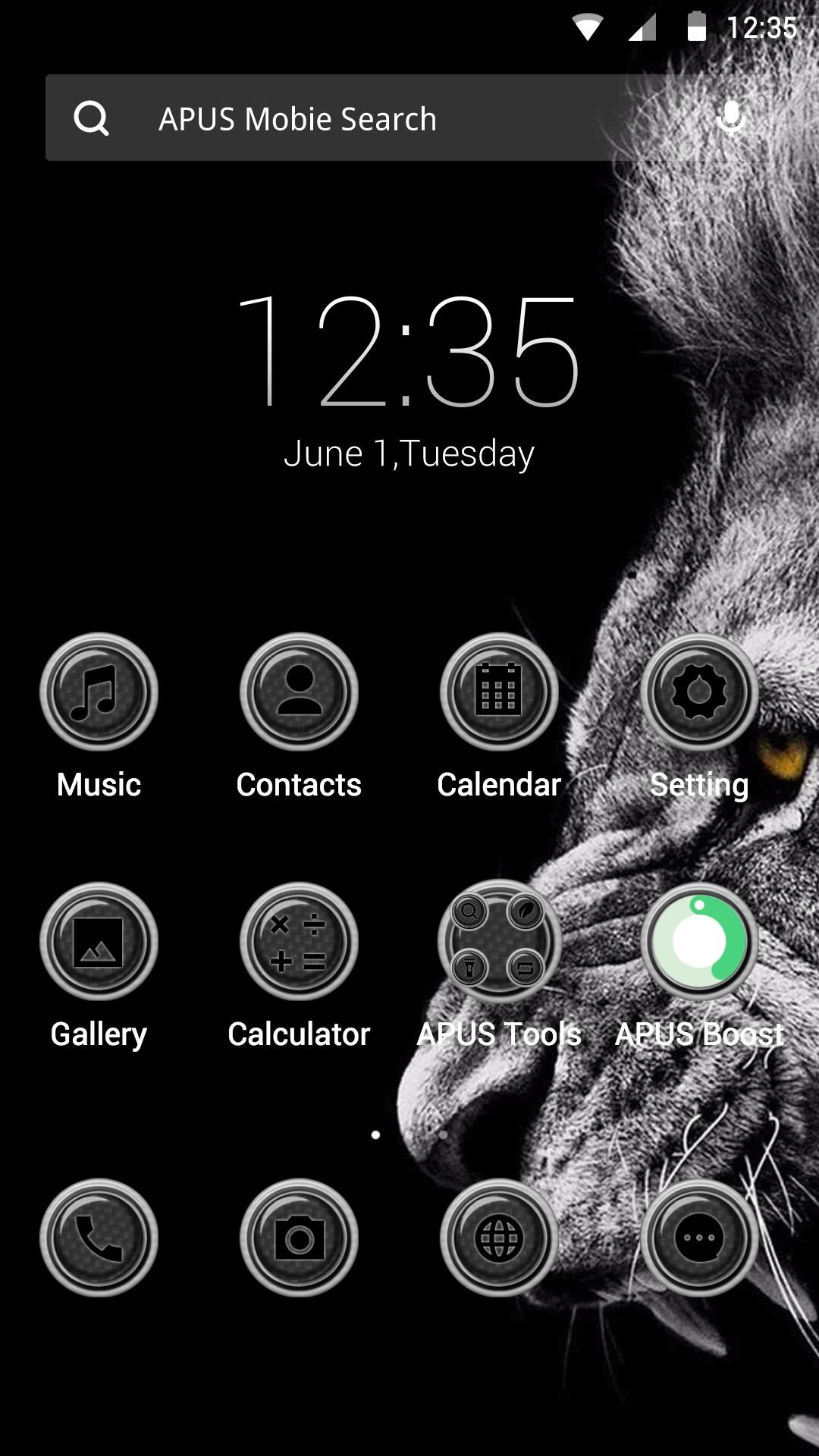 Android application The Lion theme for APUS screenshort
