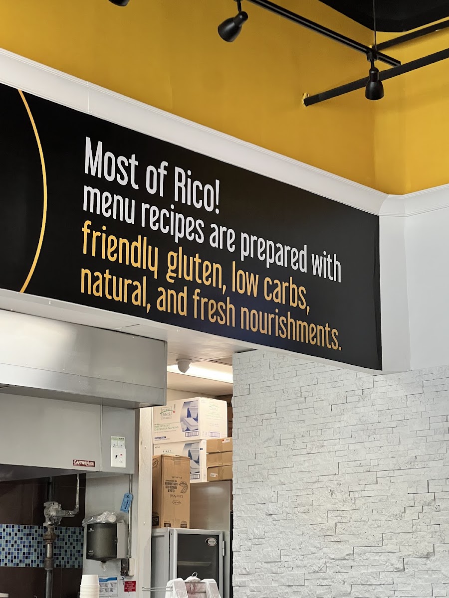 Gluten-Free at Rico Tropical Grill