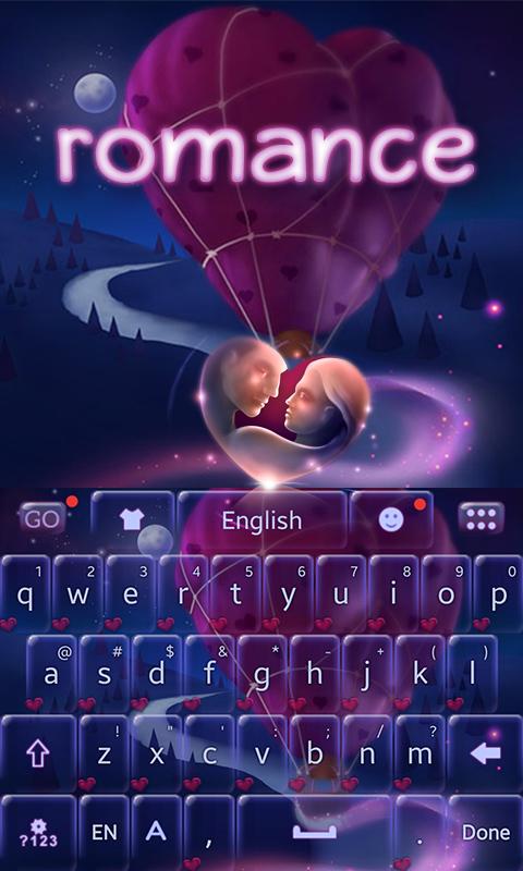 Android application Romance GOKeyboard Theme Emoji screenshort