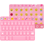 Girly Pink Emoji Keyboard Skin Apk