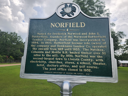 Named for Frederick Norwood and John S. Butterfield, founders of the Norwood-Butterfield Lumber Company, Norfield was incorporated in 1894. In 1900, Butterfield became sole owner of the company...