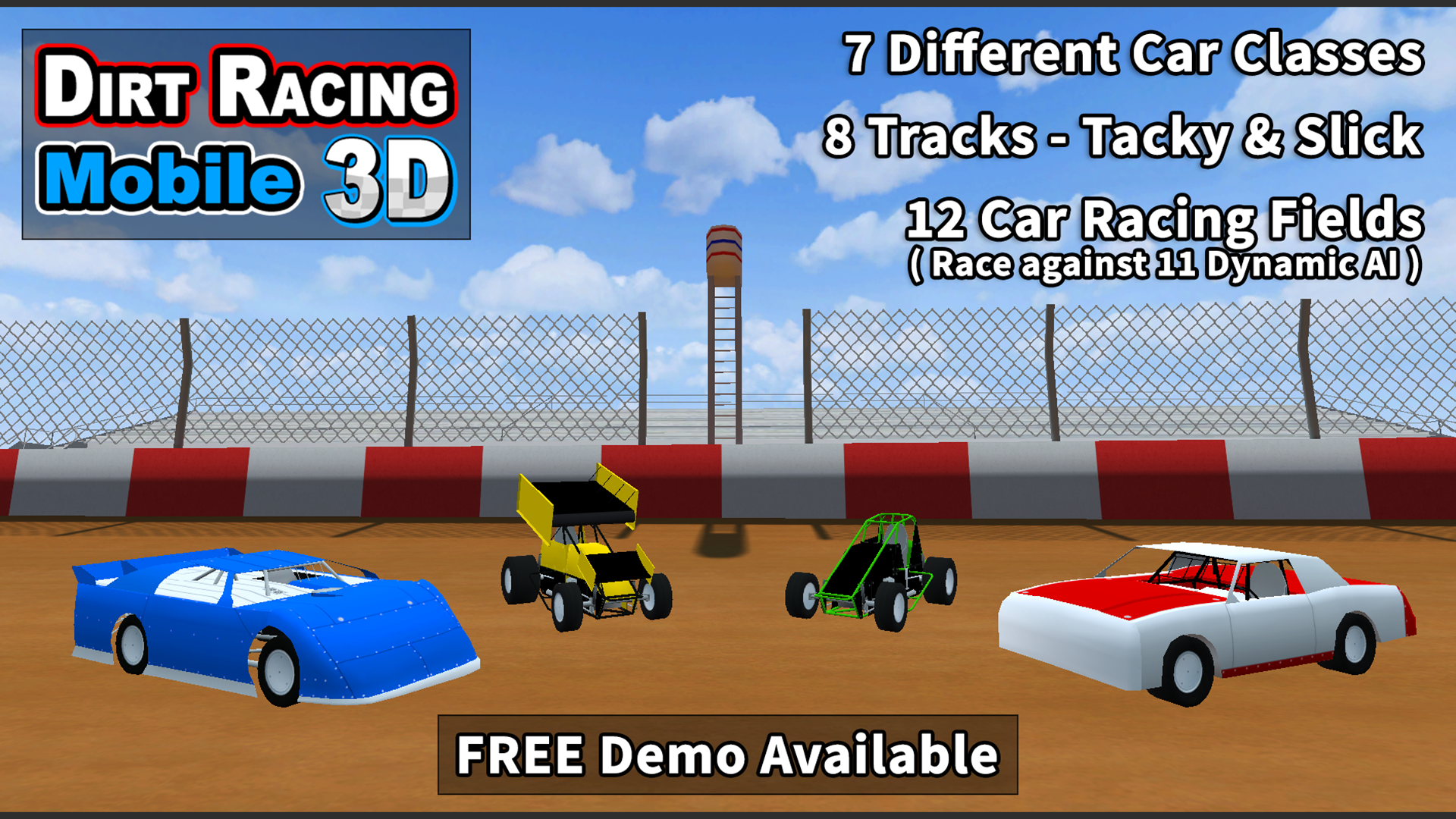 Android application Dirt Racing Mobile 3D screenshort