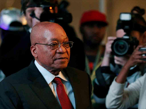 South African President Jacob Zuma arrives for the official announcement of the munincipal election results at the result centre in Pretoria, South Africa August 6, 2016. /REUTERS