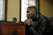 Murder accused 27-year-old Sandile Mantsoe during his first appearance at the Johannesburg Magistrate’s Court for allegedly killing his girlfriend Karabo Mokoena on May 12, 2017 in Johannesburg.