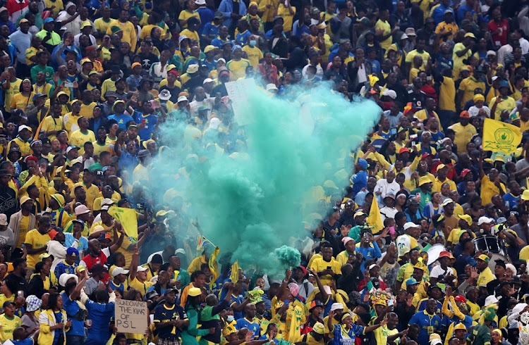 Mamelodi Sundowns fans enjoy the occasion.