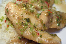 Lime Sauced Fish With Cucumbers