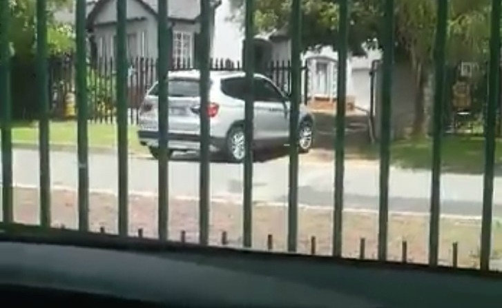 A screengrab from a video taken on Sunday afternoon showing a gang robbing a house in Eden Glen, Johannesburg. The man who filmed the video was shot once after the gang seemingly spotted him taking the video.