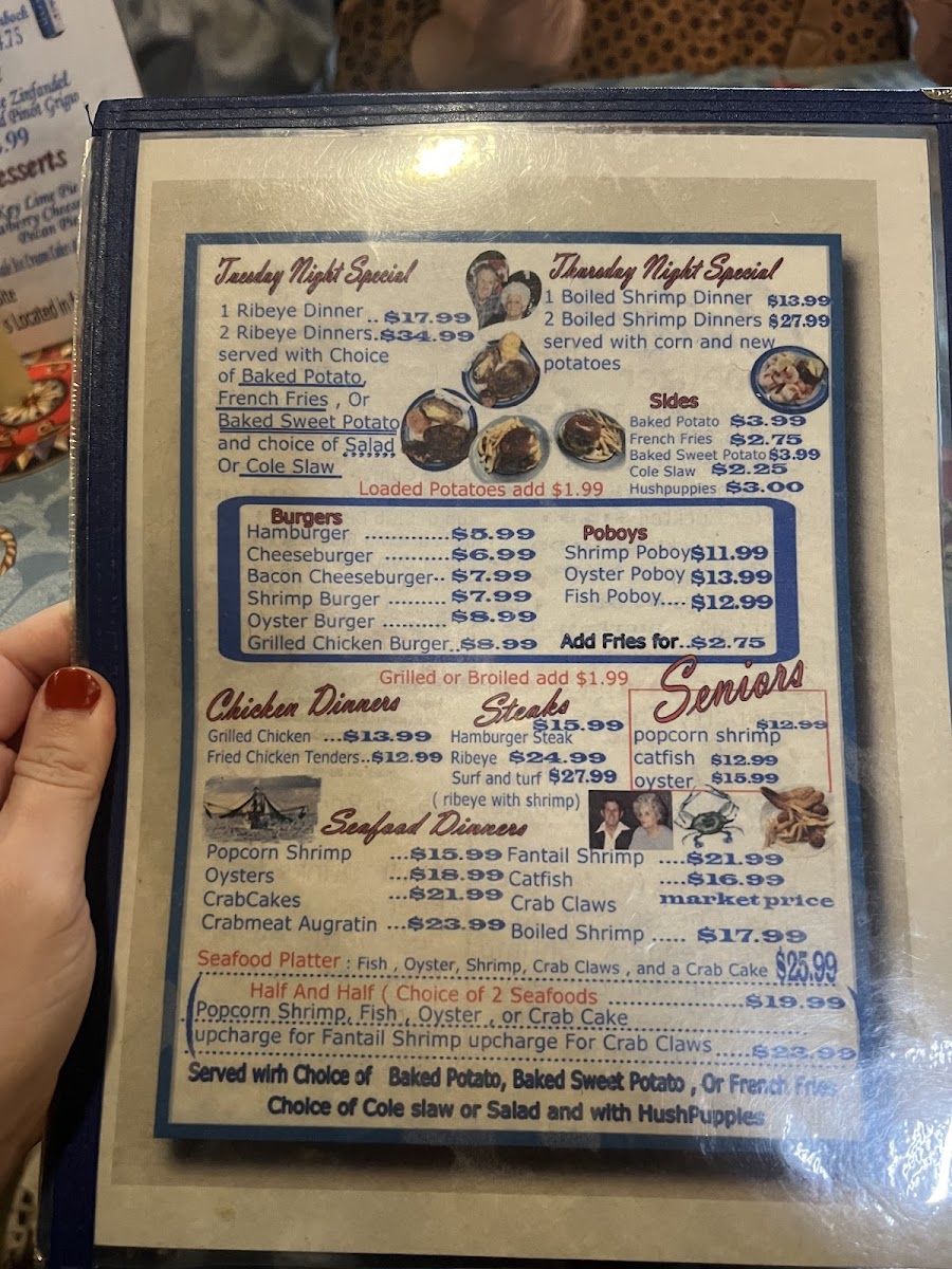 Catalina Restaurant gluten-free menu