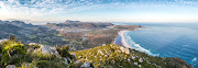 Noordhoek, below Chapman's Peak on the Cape Peninsula, which is home to the Two Oceans Marathon. 