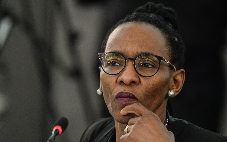 President of Supreme Court of Appeal Mandisa Maya, during interviews for South Africa’s next Chief Justice at Park Hotel on February 02, 2022 in Sandton, South Africa.