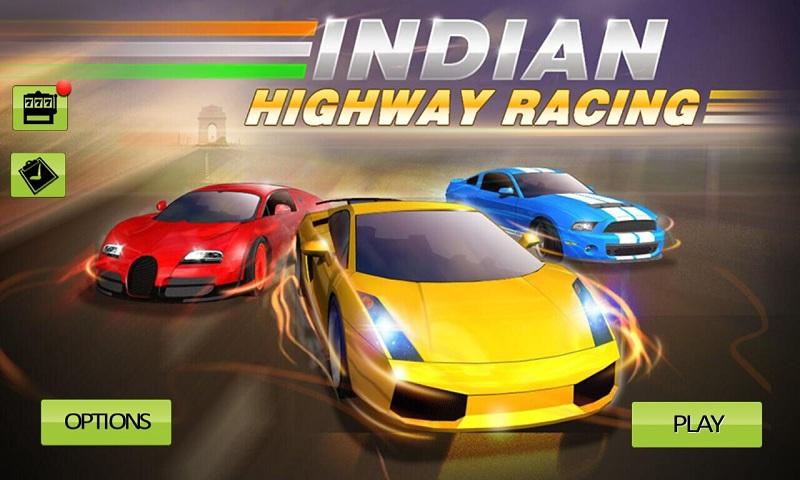 Android application Indian Highway Racing 3D screenshort