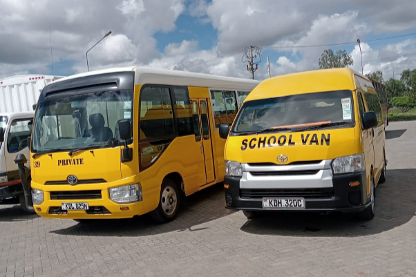 Buses presented for inspection at NTSA centre, April 18, 2024.
