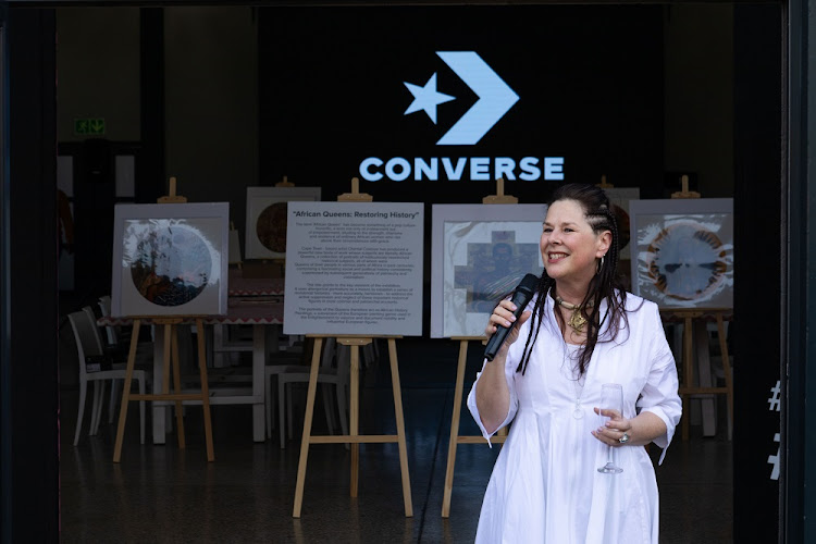 Chantal Coetzee presented an exhibition at the Converse event.
