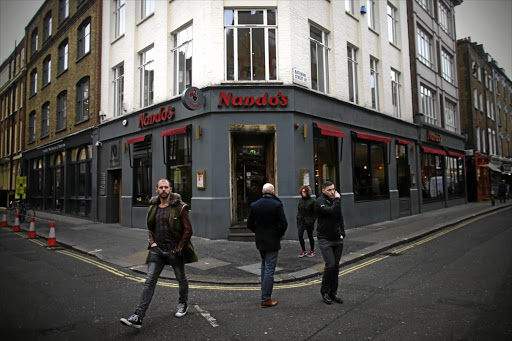 A Nando's restaurant in Soho, London.