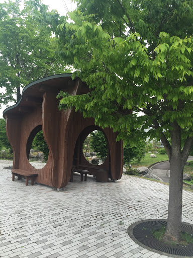 野鳥公園の東屋