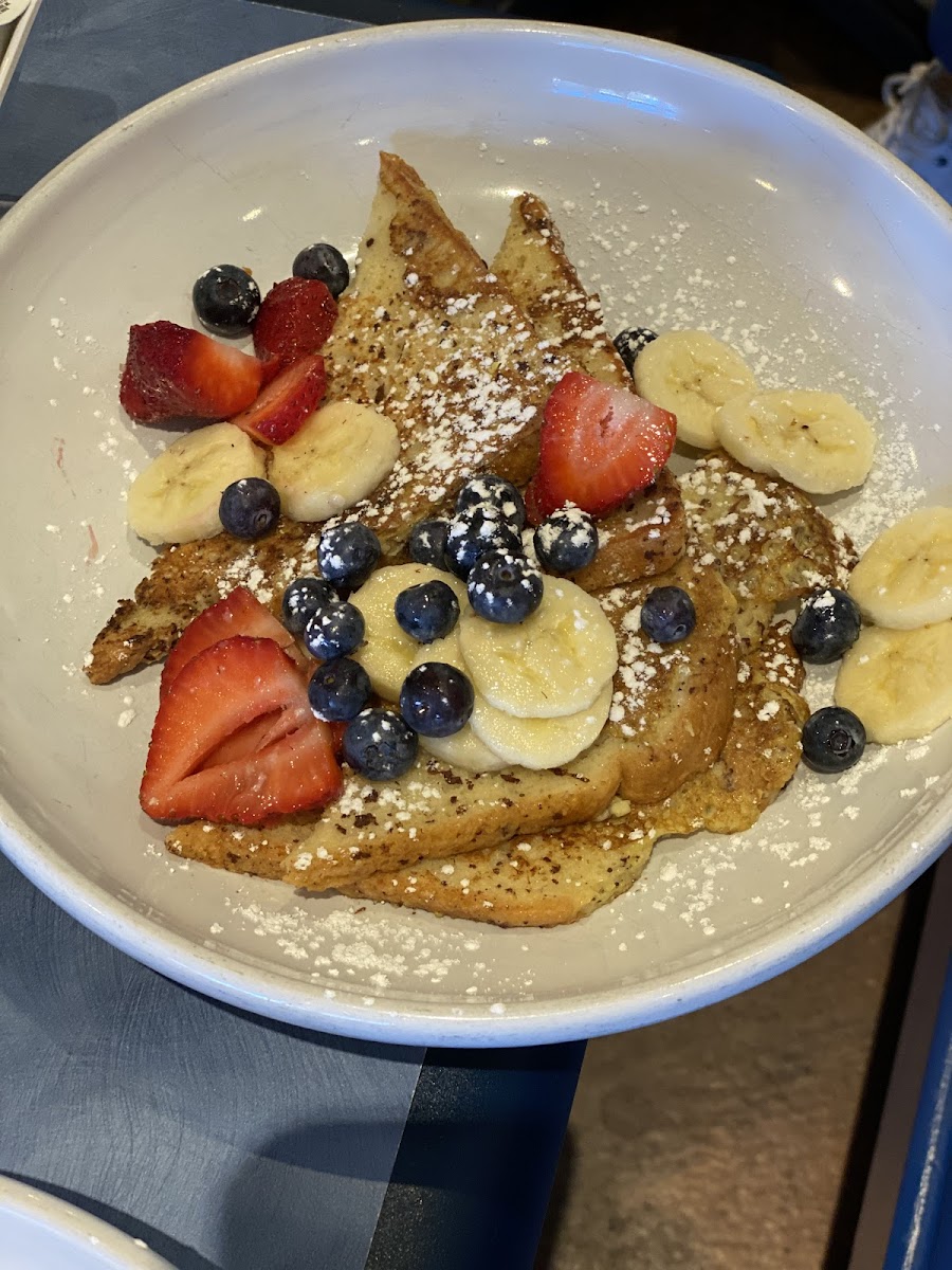Gluten-Free French Toast at Hannah G's