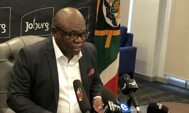 Johannesburg mayor Geoff Makhubo joined the Johannesburg metro police and defence force at roadblocks held in Johannesburg on Sunday.