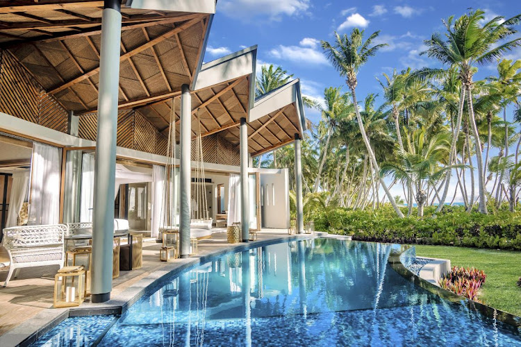 Waldorf Seychelles villa pool view