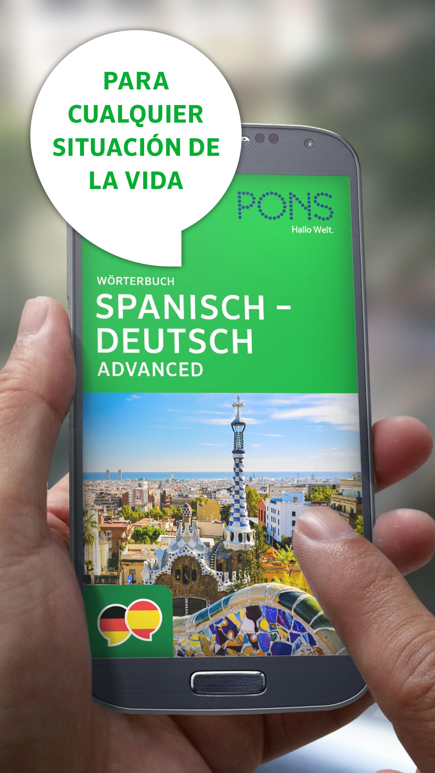 Android application PONS Wörterbuch Spanisch screenshort