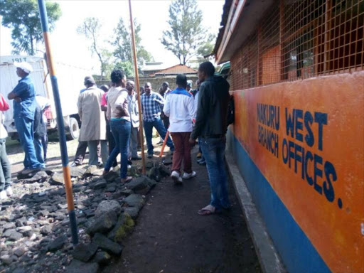 Confusion at ODM offices in Nakuru./RITA DAMARY