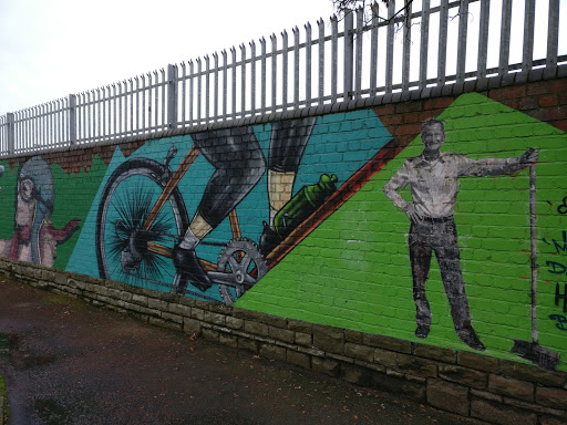 Super Long Sports And Culture Mural