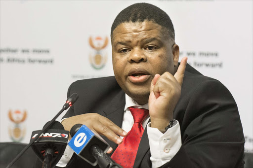 Minister of State Security David Mahlobo (pictured) reinstated Prince Makhwathana, a former manager of the Covert Support, after years of suspension.