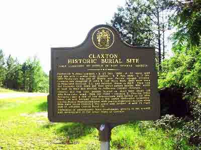 Zachariah William Claxton - b. 23 Dec. 1806 - d. 22 April 1895 and his wife Lincella Bush Claxton - b. 5 Feb. 1805[?] - d. 7 Jan. 1872 - Zachariah was son of Henry and Fannie Jordan Claxton....