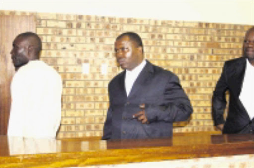 IN THE DOCK: Bushbuckridge executive mayor Milton Morema , right, and Erasmus Makhubela have been served with an indictment to face murder charges. 13/01/2009. Pic. Riot Hlatshwayo. © Sowetan.