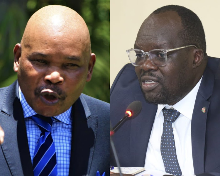 Azimio spokesman Makau Mutua and Kileleshwa MCA Robert Alai.