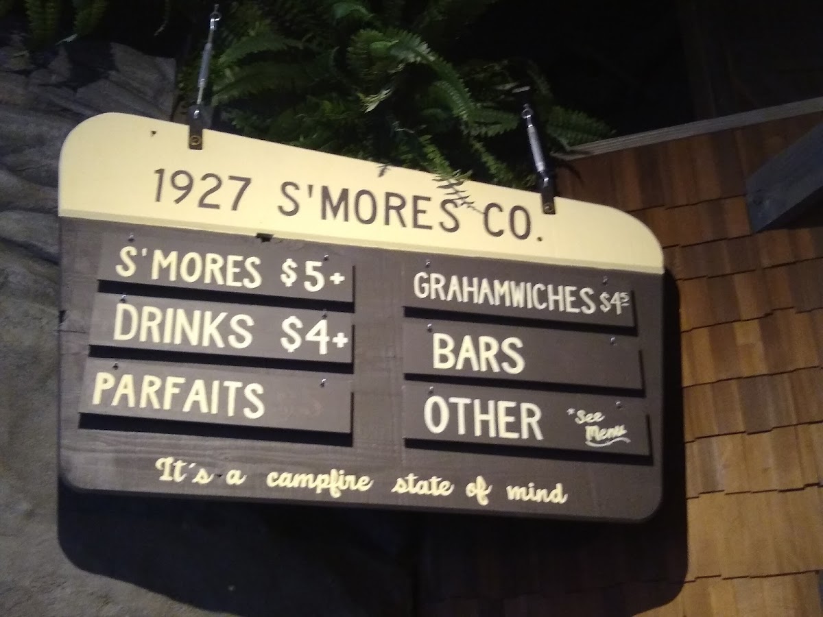 Gluten-Free at 1927 S'mores Company
