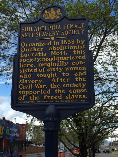Philadelphia Female Anti-Slavery Society Organized in 1833 by Quaker abolitionist Lucretia Mott, this society, headquartered here, originally consisted of sixty women who sought to end slavery....