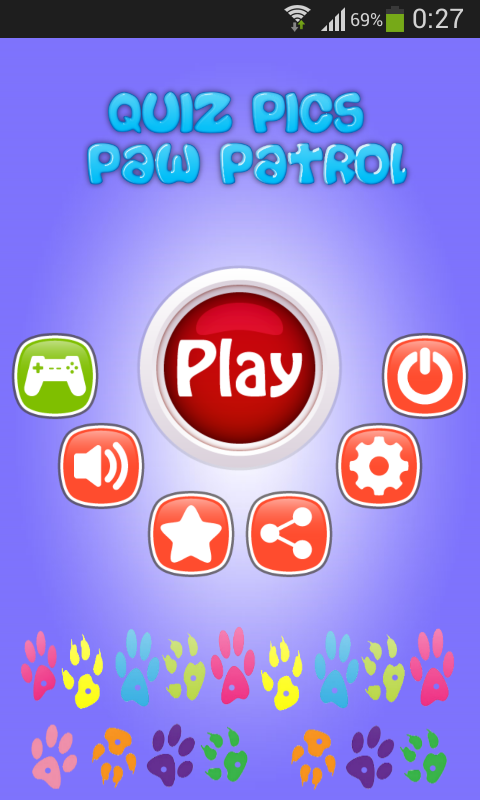 Android application Quiz Pics Patrol screenshort