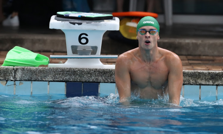 Ayrton Sweeney during day 3 of the 2018 Commonwealth Games Swimming Trials at Kings Park Swimming Pool on December 18, 2017 in Durban, South Africa.